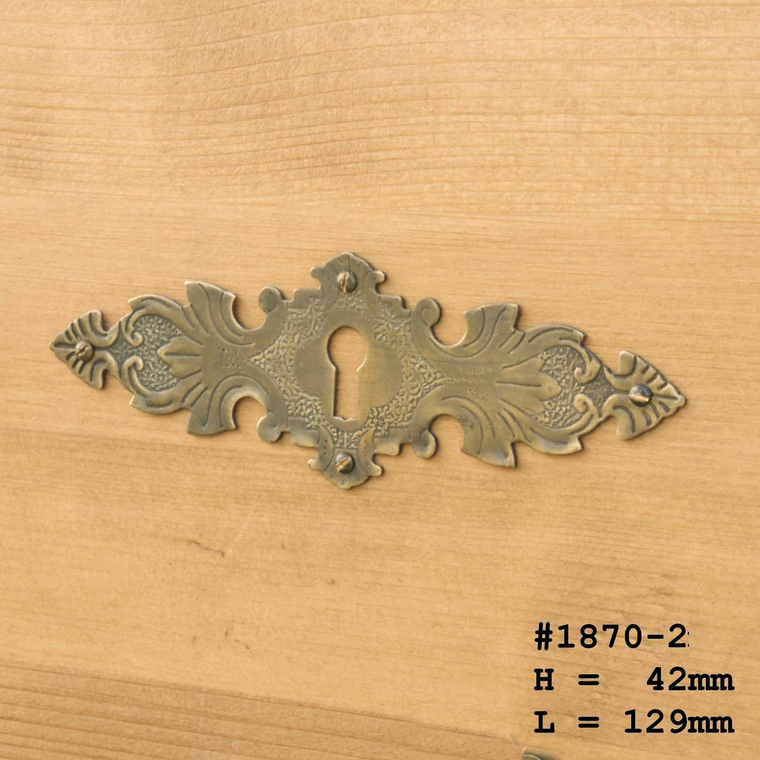 2 x Schlüsselschild aus Messing nach altem Vorbild gefertigt 