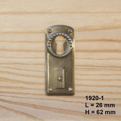 Schlüsselschild S45-2001 Schlüsselblende Messing geg 